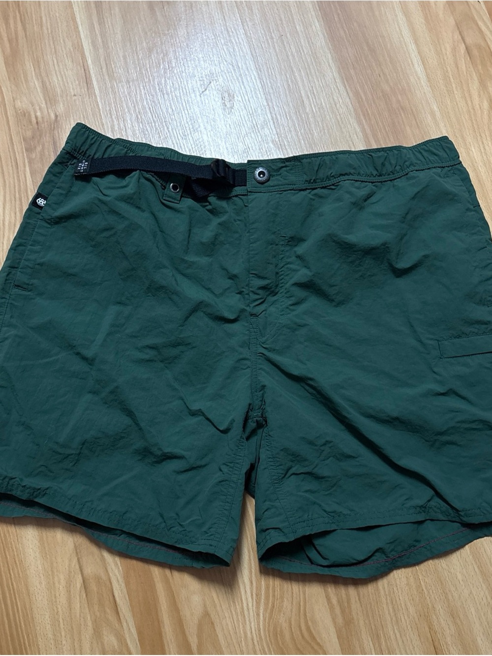 686 Men's 6.5" inseam Size XL Drift Packable Shorts Green Wide Fit Hybrid